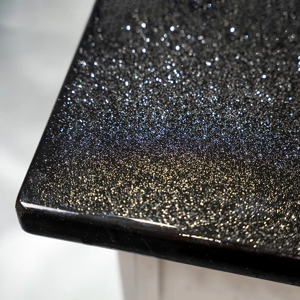 Black Galaxy Glitter Countertop Kit