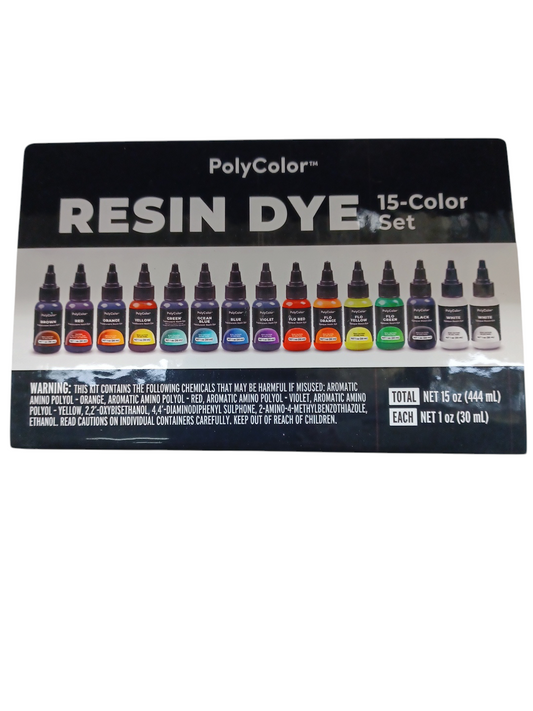 PolyColor Resin Dye (15-color set)