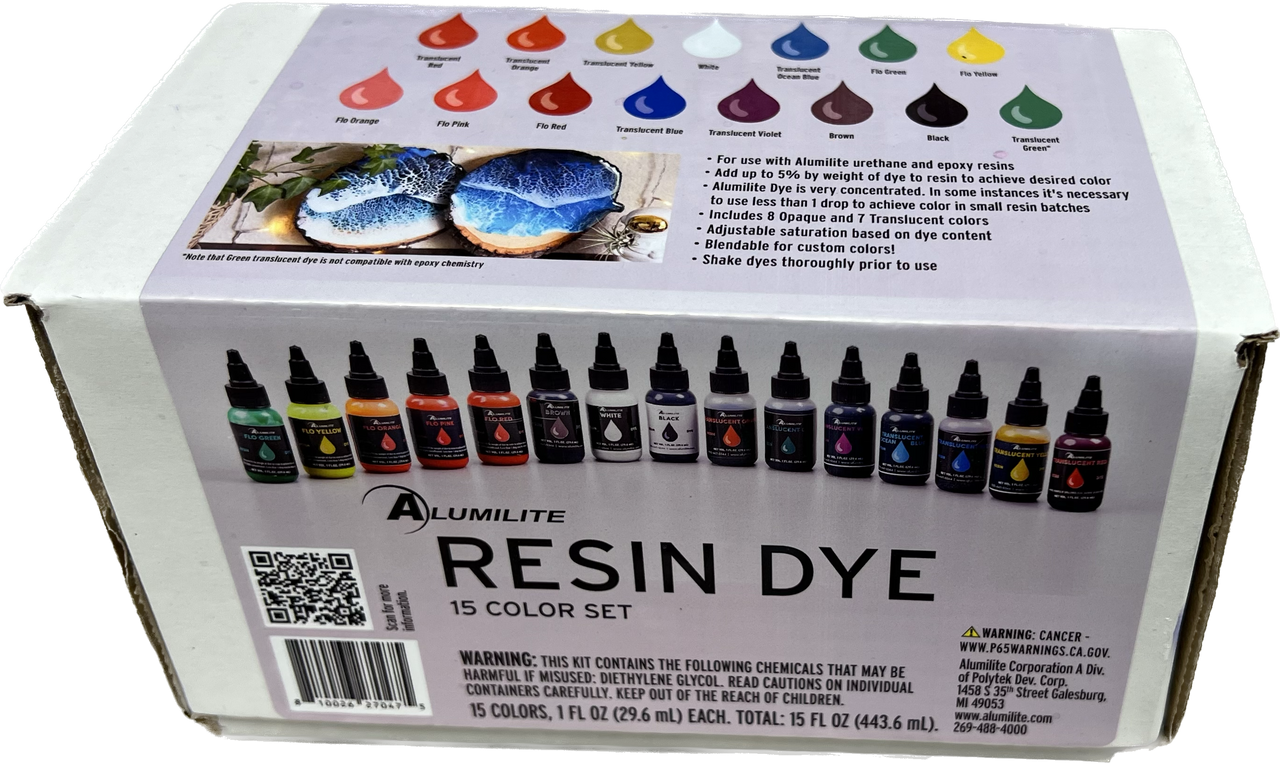 Aluminium Resin Dye 15 color Set - RK3 Designs